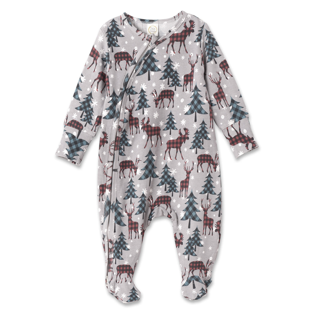 Christmas Bamboo Family Matching Pajama's – Buffalo Plaid Reindeer