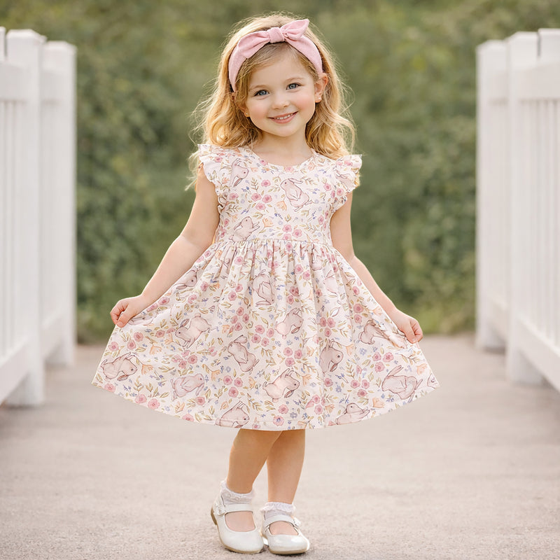 easter dresses pink Evelyn Bunny Smocked Dress and more Pink tutu dress with sheer puff sleeves Pink Easter Dress Women
