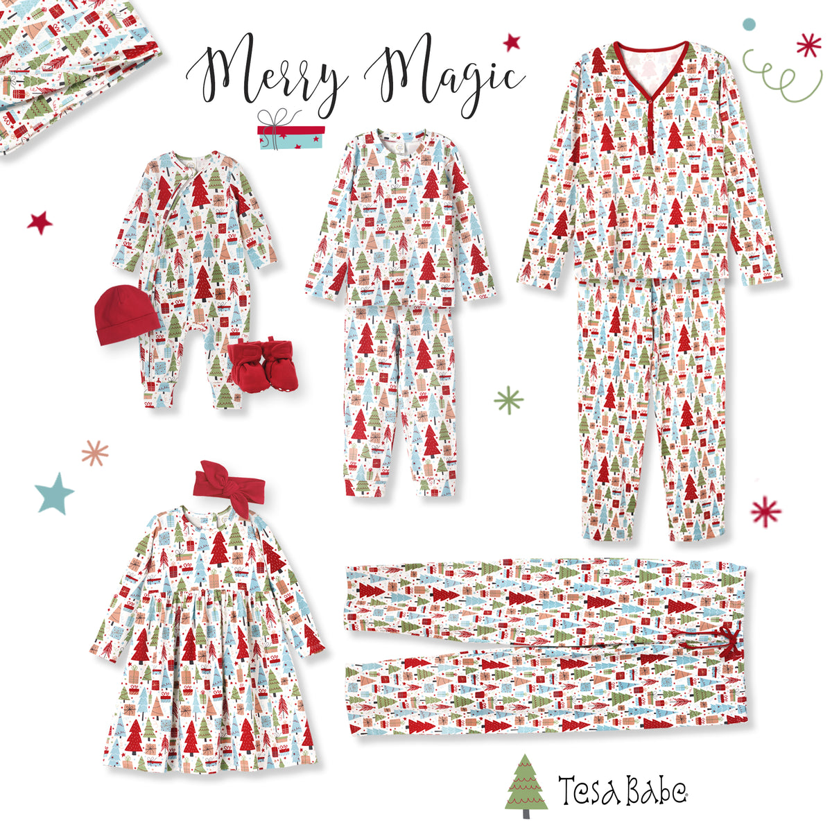 Christmas Merry Girl's Soft Bamboo Dress