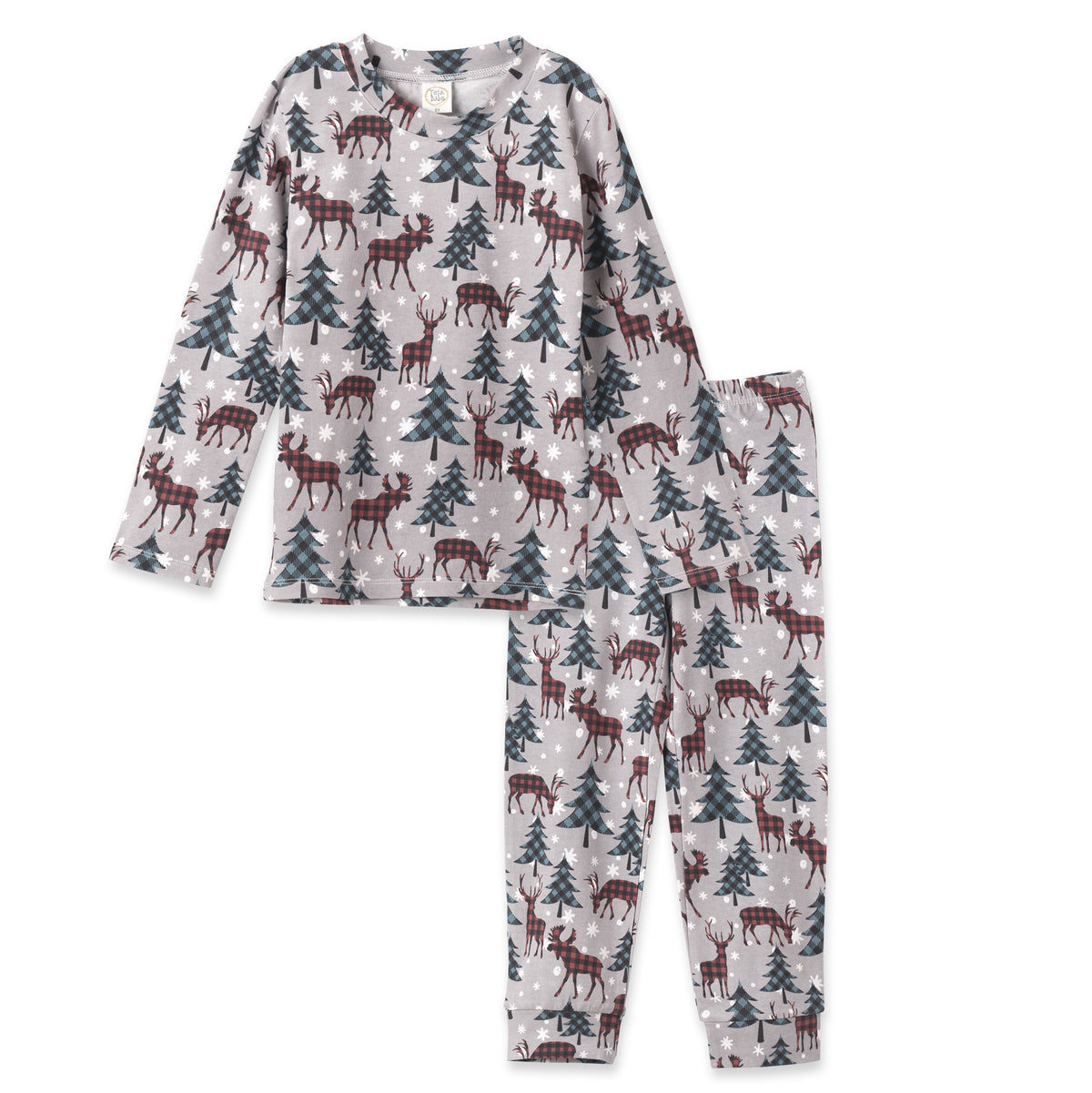 Christmas Bamboo Family Matching Pajama's – Buffalo Plaid Reindeer