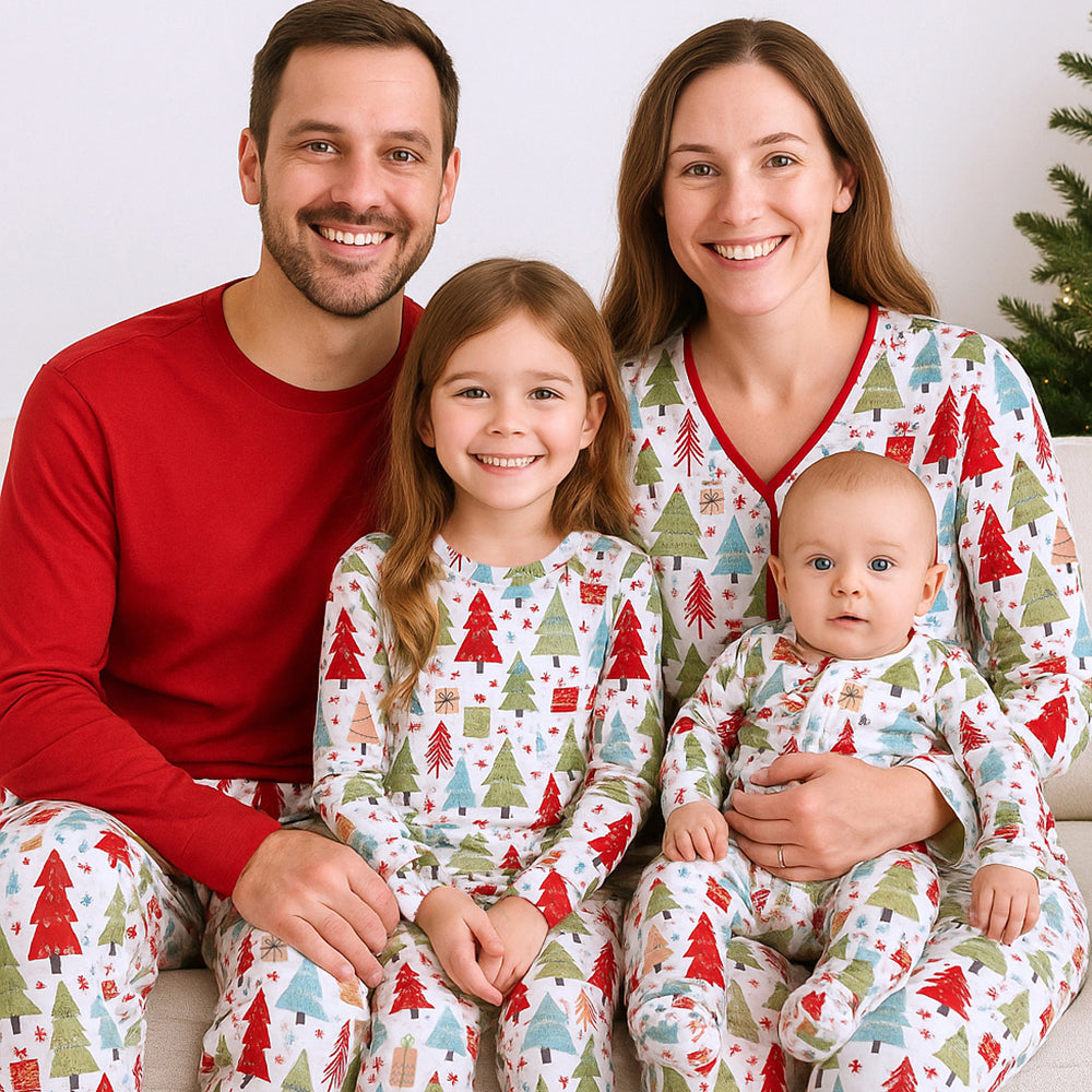 Christmas Merry Children's Bamboo Pajama Set-Family Matching