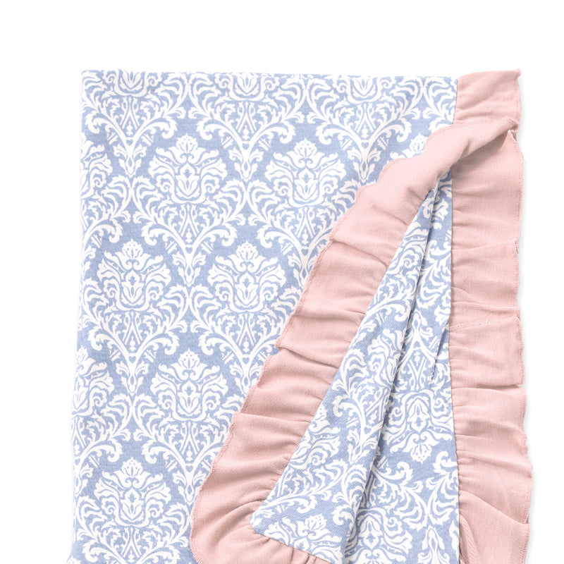 Tesa Babe Baby Accessories Blanket / One Size Damask Blue Stroller Blanket