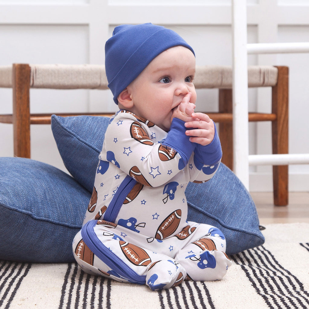 Tesa Babe Baby Boy Clothes Game Day Boy's Football Zipper Romper