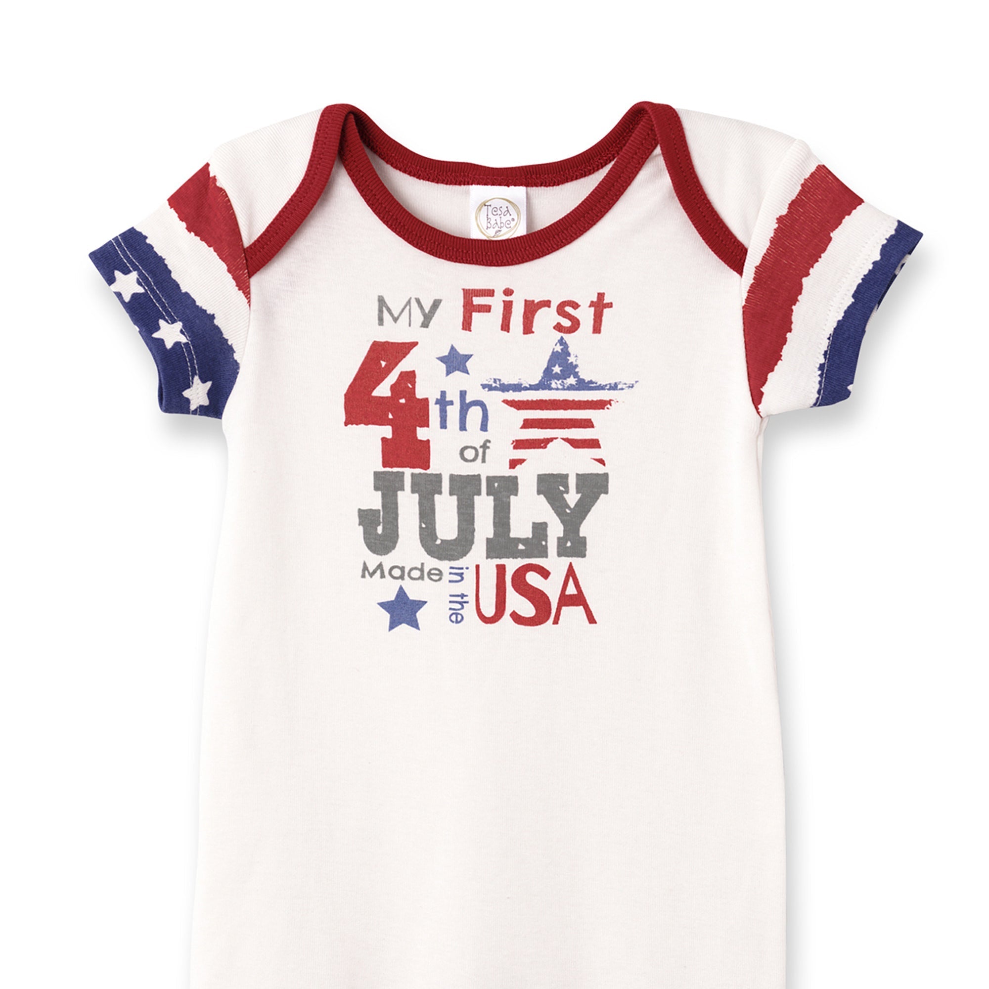 My 1st 4th July Romper Tesa Babe