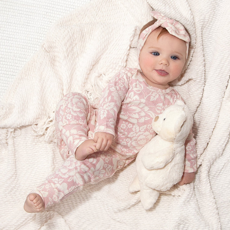 Tesa Babe Baby Girl Clothes Vintage Rose Cotton Romper