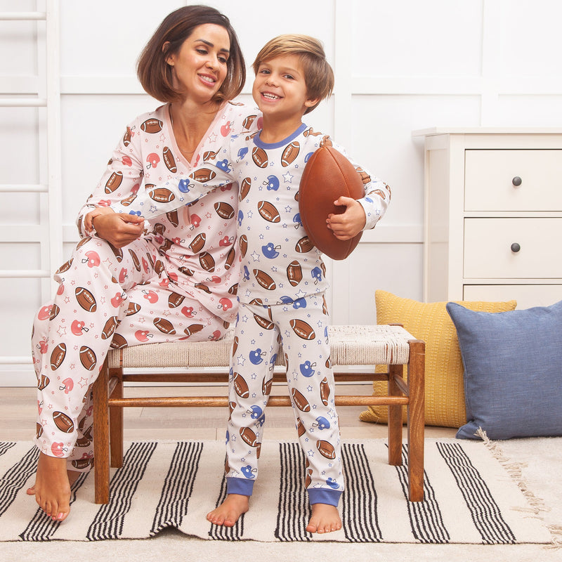 Football Game Day Boy's Pajama Set - Main Image