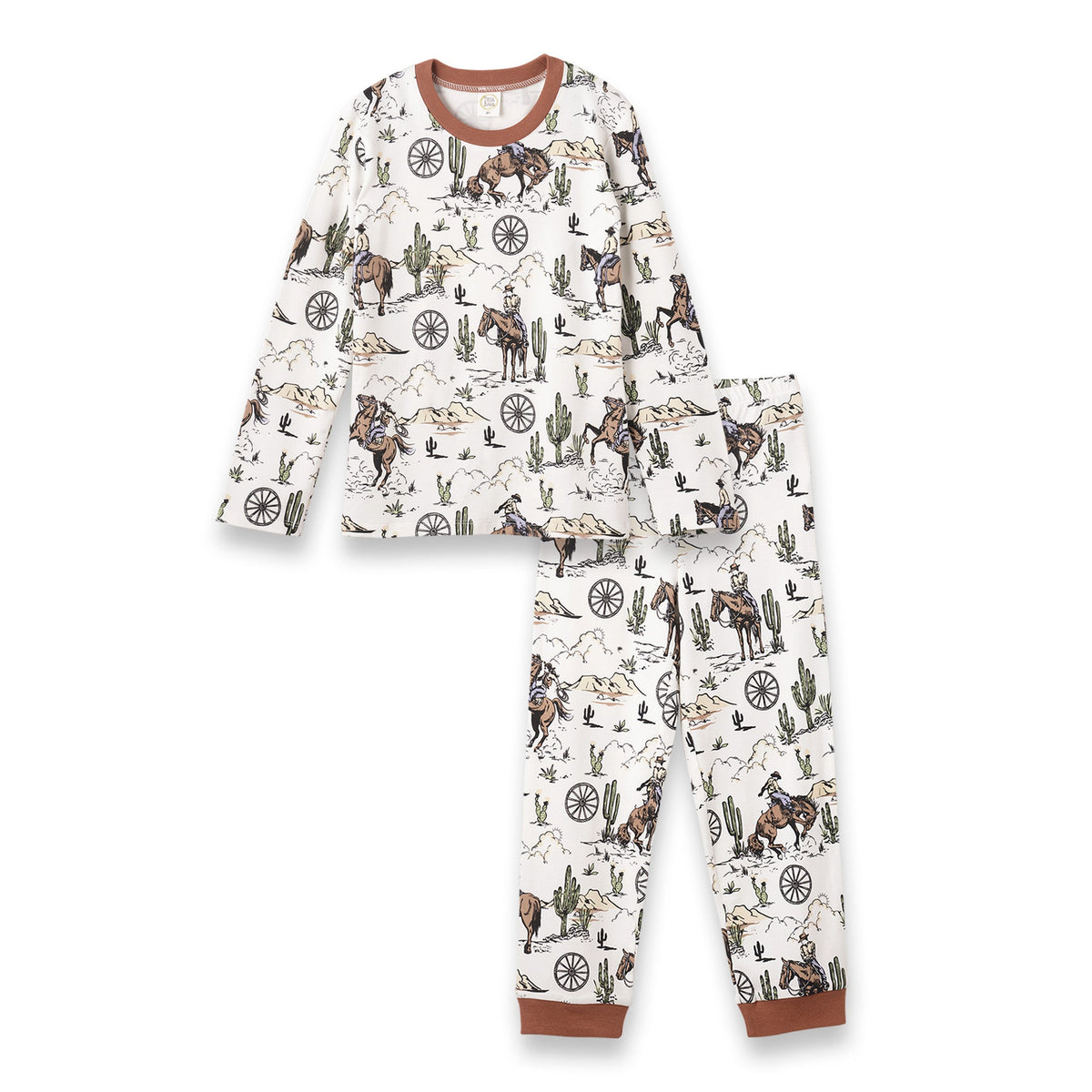 Tesa Babe Boy's Pajamas On The Range Cowboy Bamboo Pajama Set