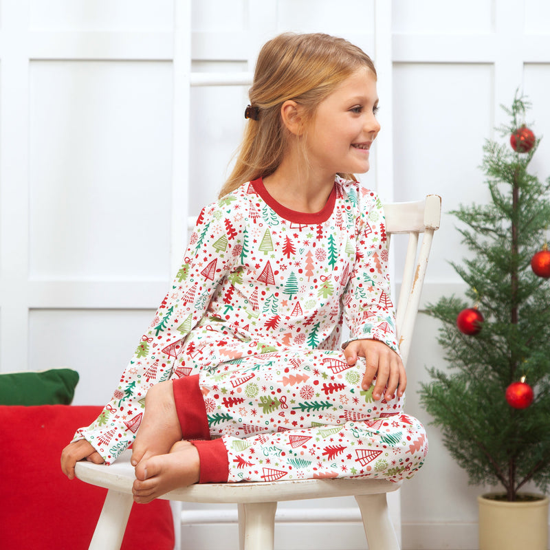 Cozy Christmas Kid's Bamboo Pajama Set