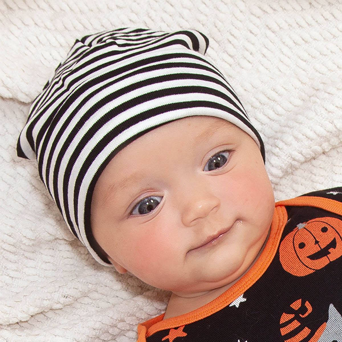 Tesa Babe Baby Accessories Baby Hat Black Thin Stripes
