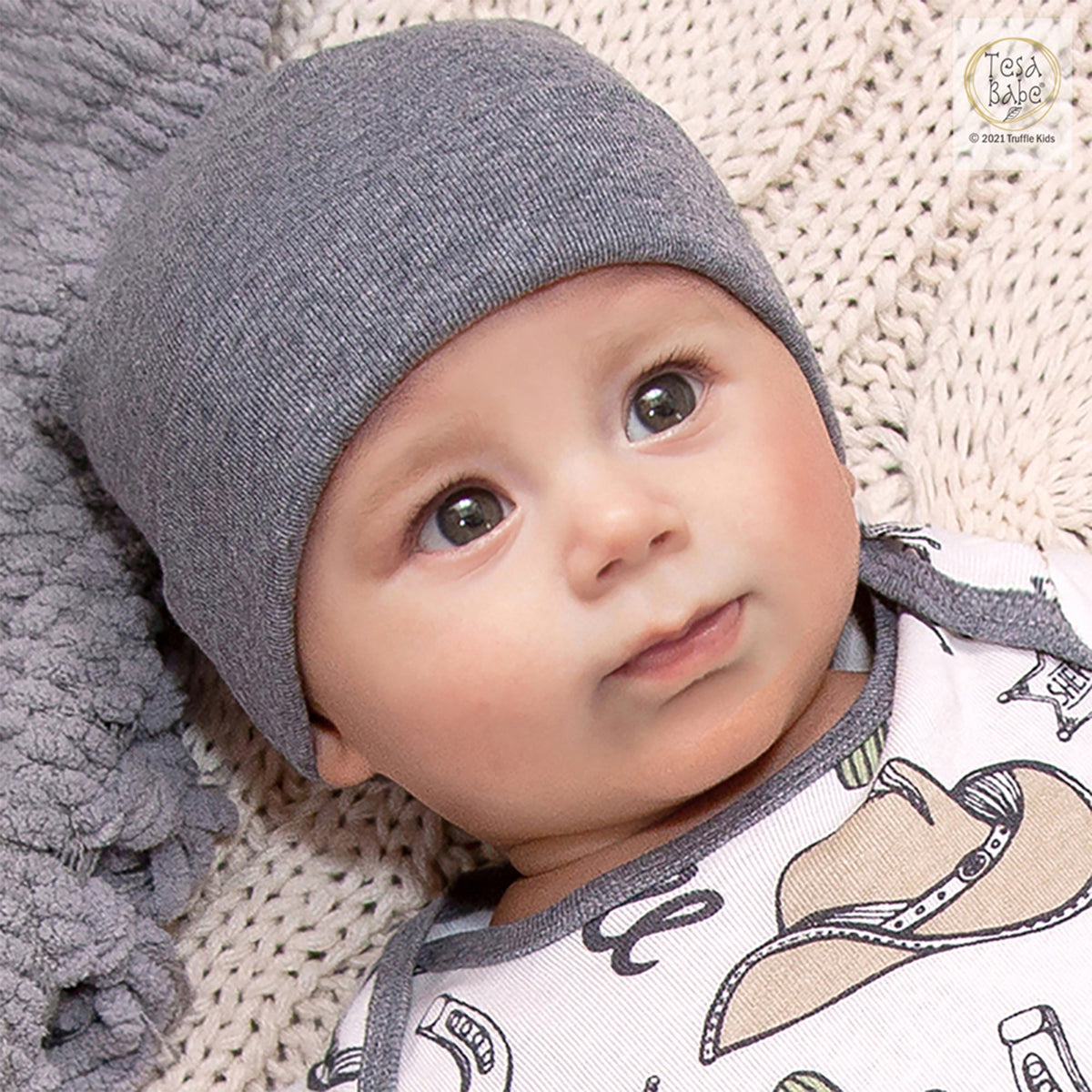 Tesa Babe Baby Accessories Baby Hat Heather Charcoal