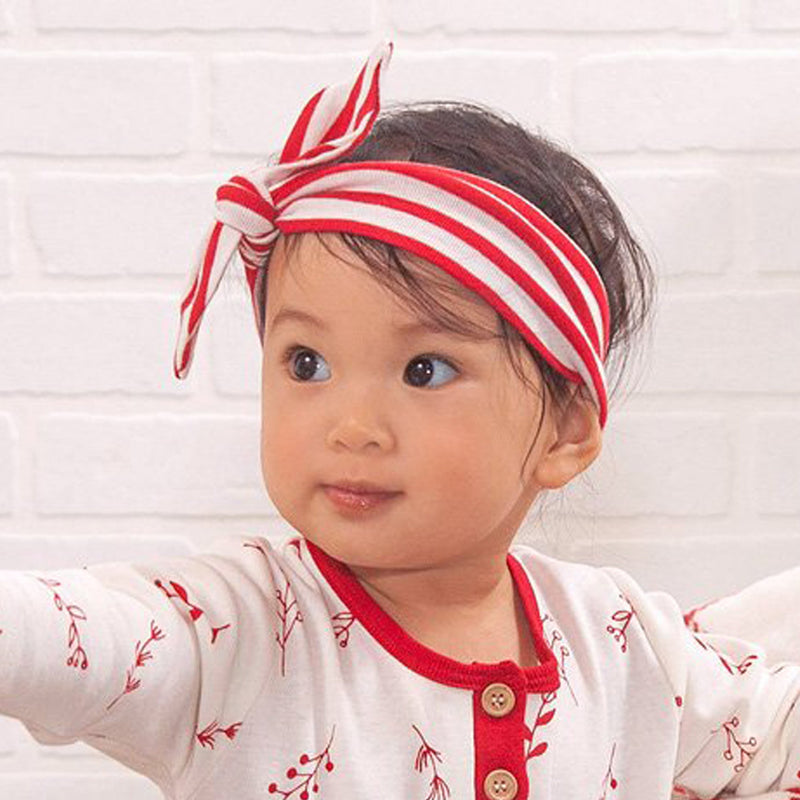 Tesa Babe Baby Accessories Headband / One Size Baby Headband Red Stripes