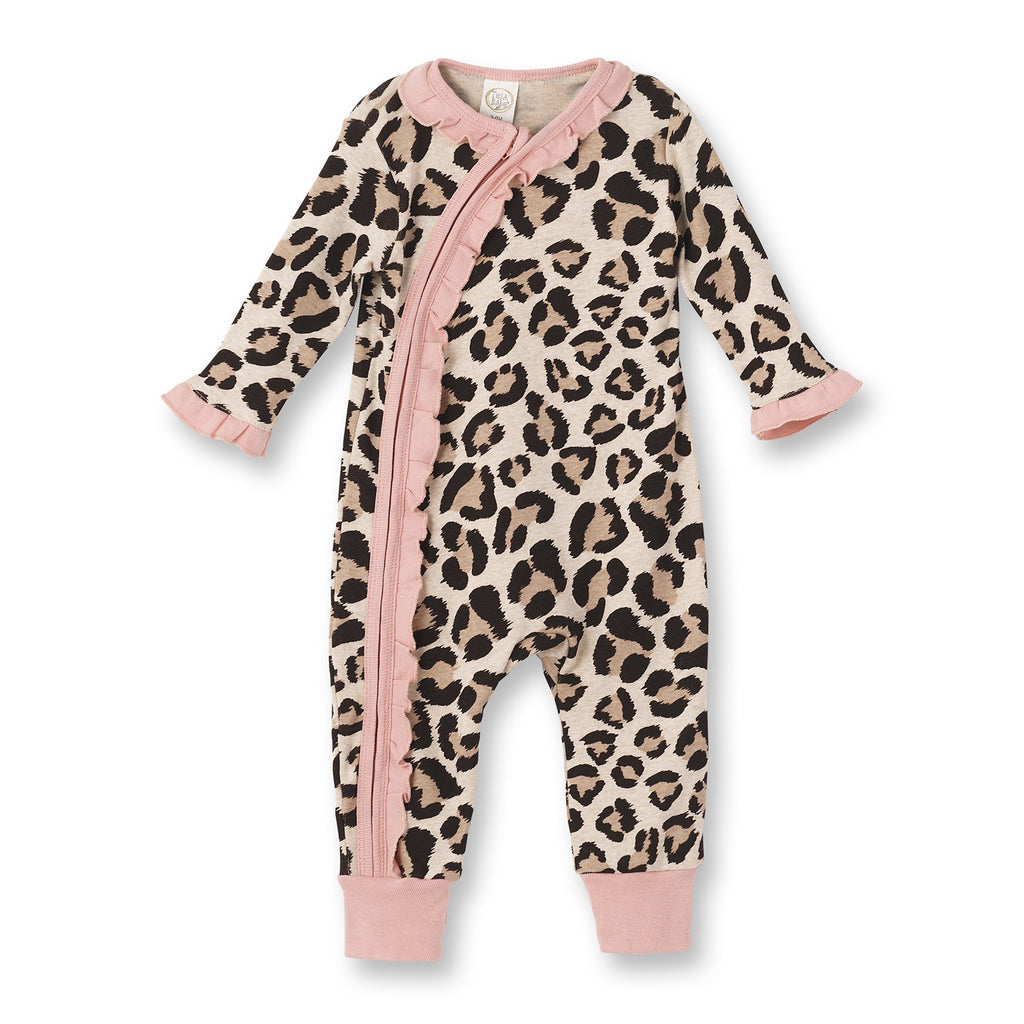 Tesa Babe Baby Girl Clothes Baby Girl Leopard & Pink Romper