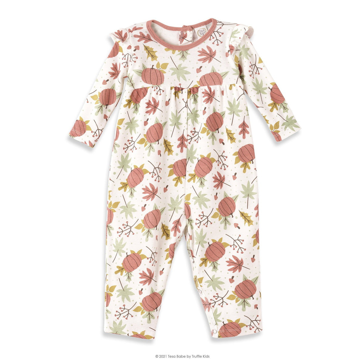 Tesa Babe Baby Girl Clothes Romper / 3-6 months Fall Harvest Empire Waist Bubble Romper
