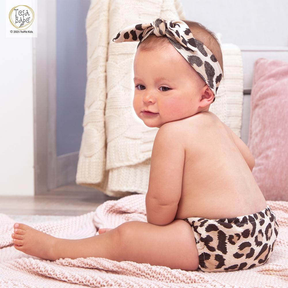 Tesa Babe Baby Girl Clothes Leopard Baby Girl Diaper Cover