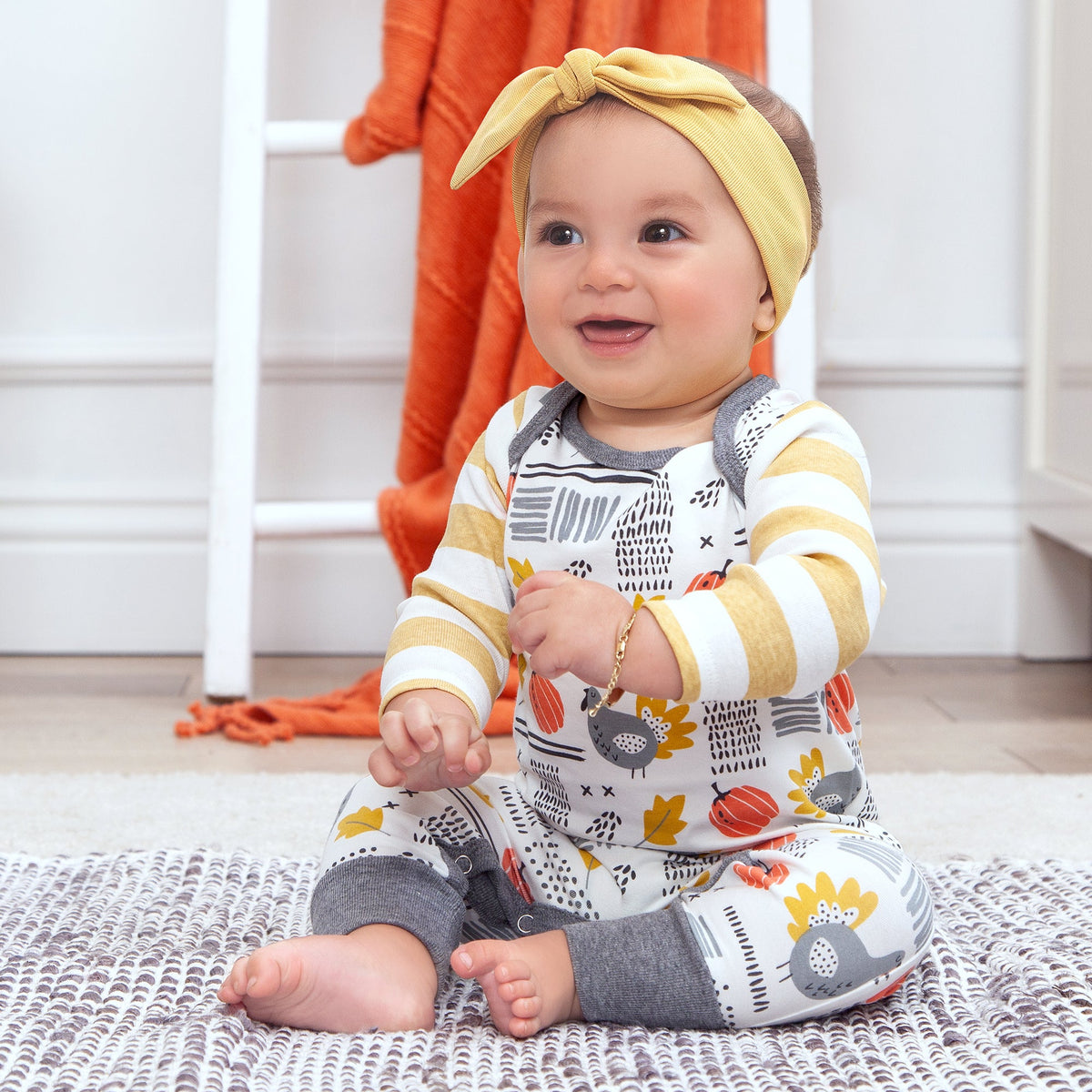 Tesa Babe Baby Girl Clothes Turkey Trot Romper