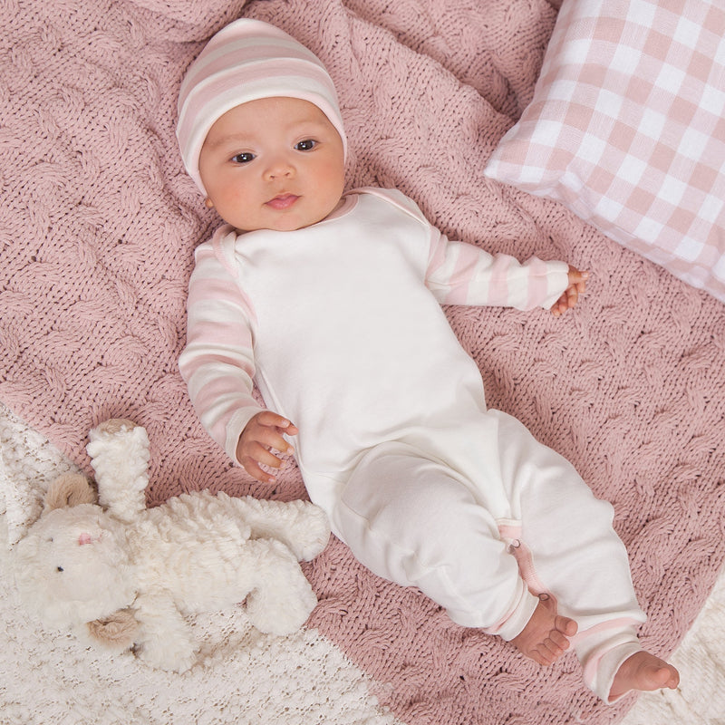 Tesa Babe Baby Girl Gift Sets 3-Pc Gift Set Pink Stripes