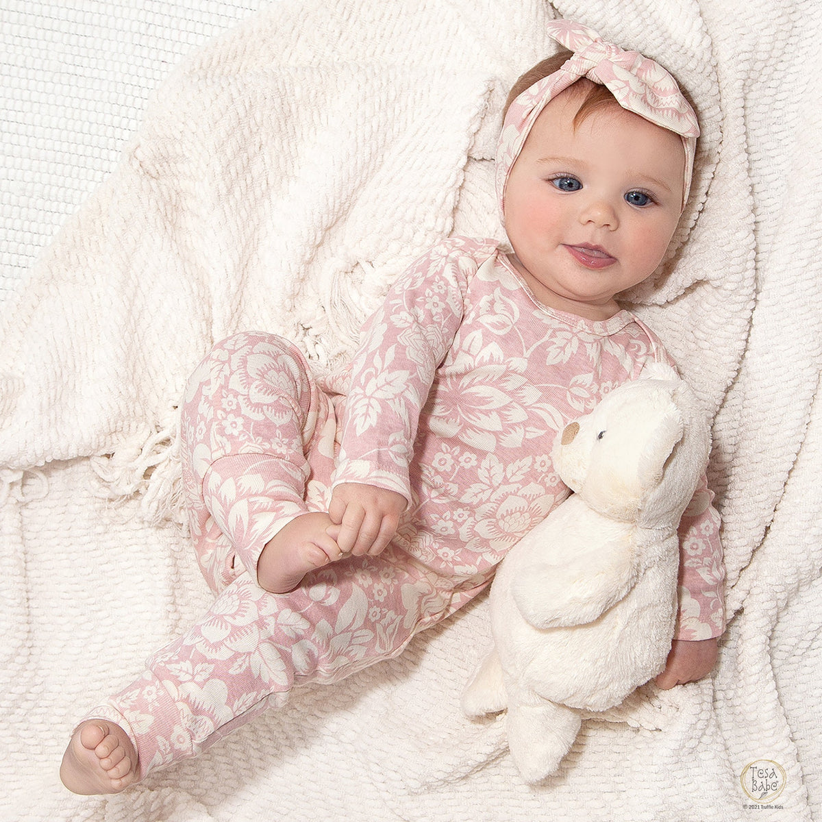 Tesa Babe Baby Girl Gift Sets 3-Pc Gift Set Vintage Rose