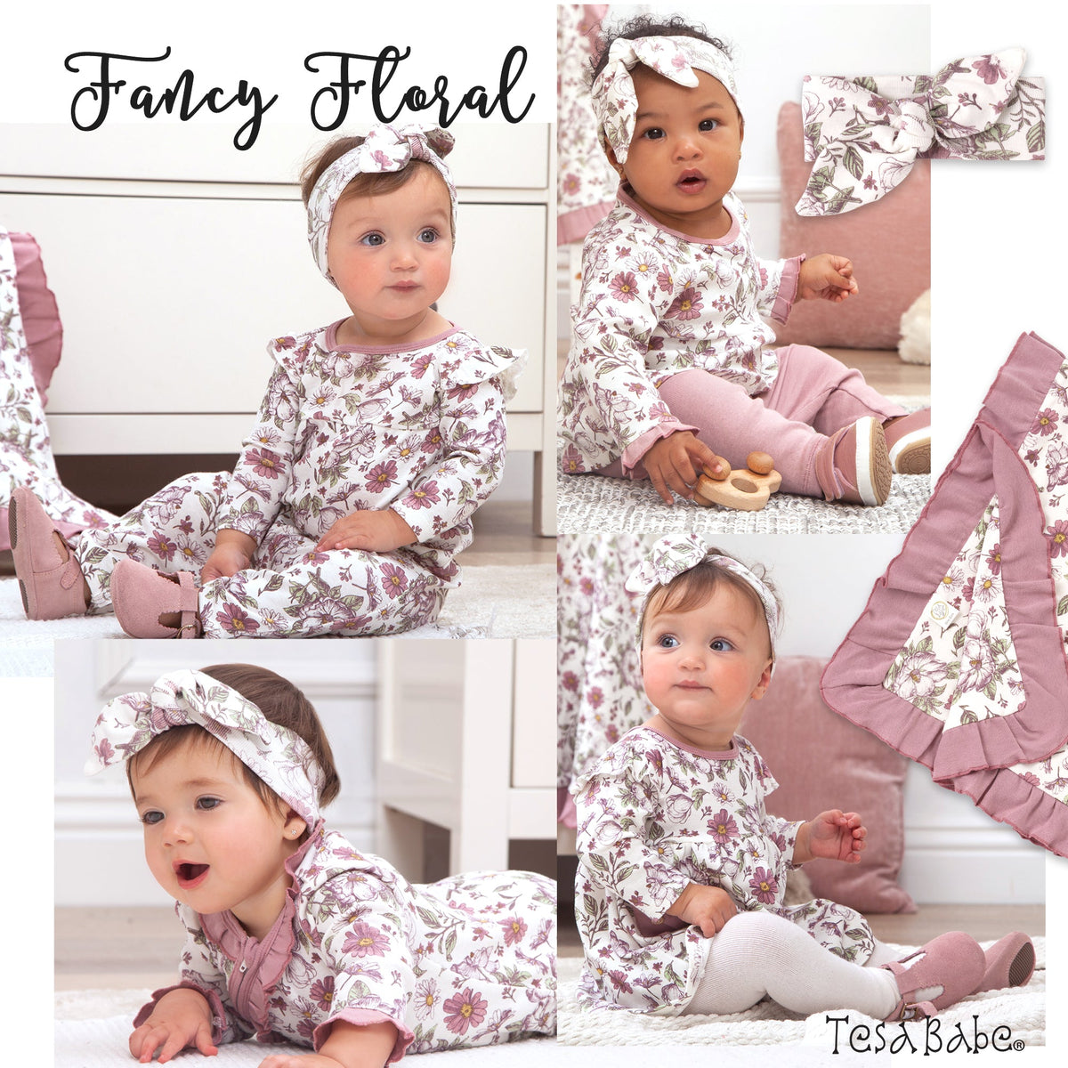 Tesa Babe Baby Headbands Headband / One Size Fancy Floral Headband