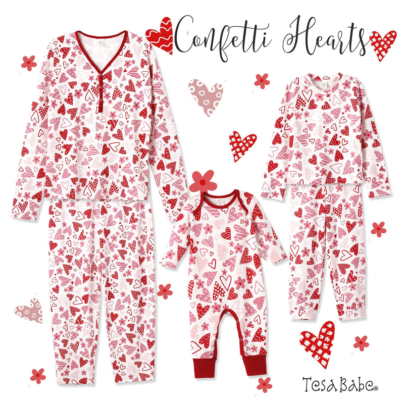 Tesa Babe Base Product Confetti Hearts Kid's Pajama Set