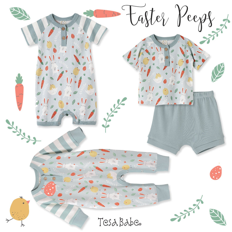 Tesa Babe Base Product Easter Peeps/Boy Henley Tee & Shorts