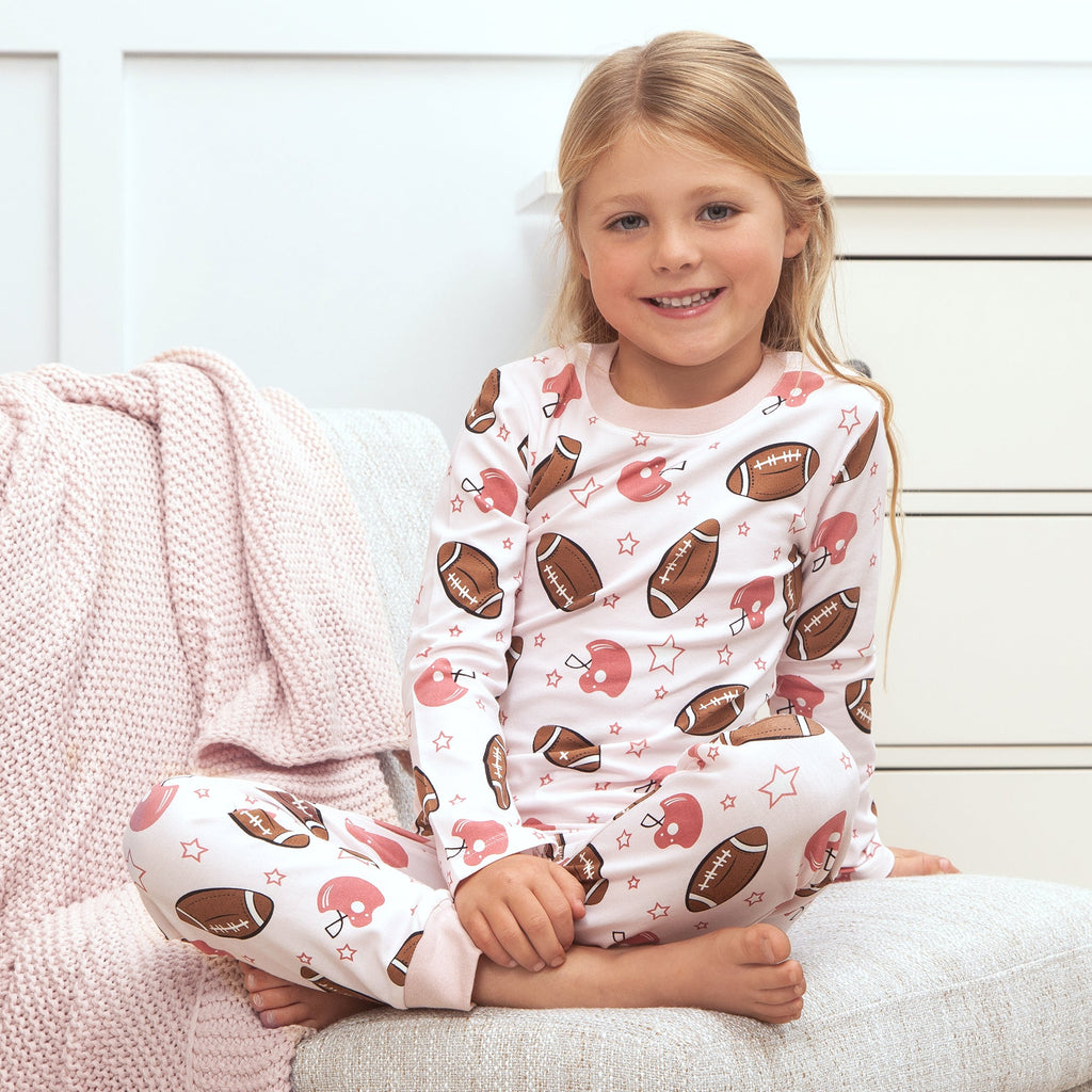 Tesa Babe Childrens Pajamas Game Day Girl Kid's Pajama Set