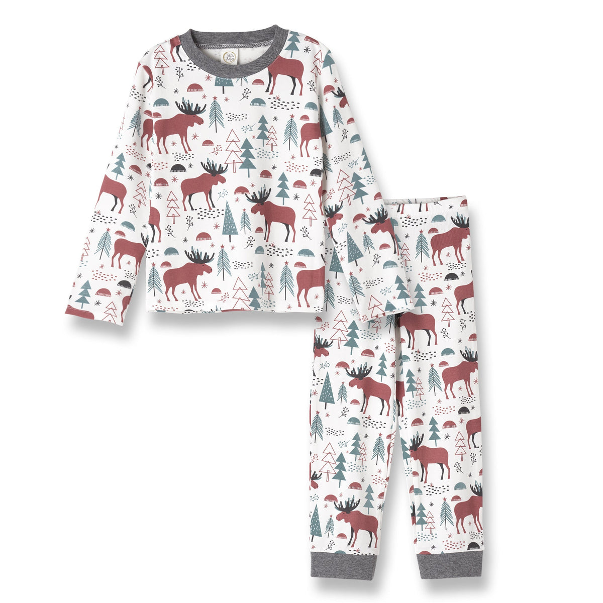 Tesa Babe Childrens Pajamas Moose Tracks Kid's Pajama Set