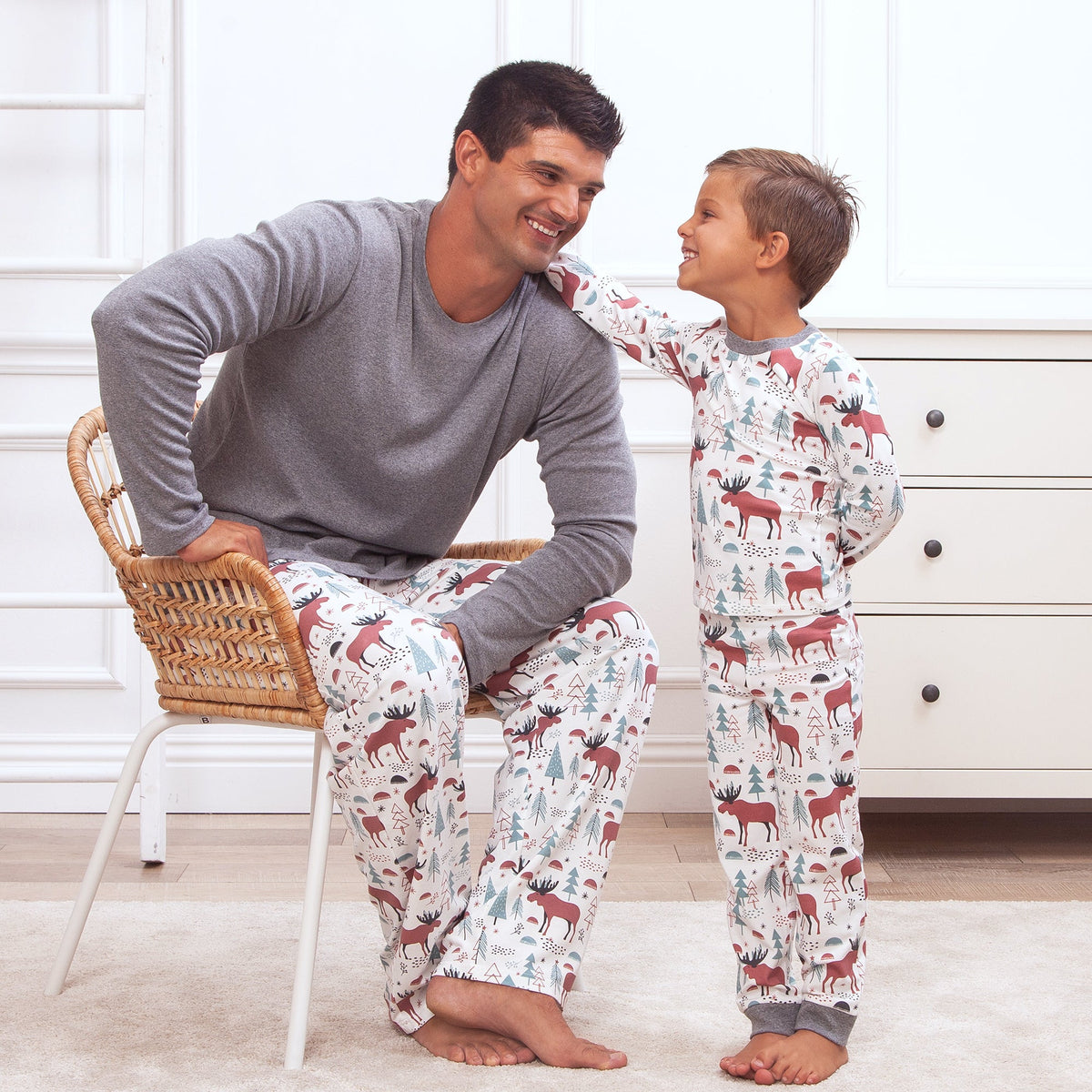 Tesa Babe Childrens Pajamas Moose Tracks Kid's Pajama Set