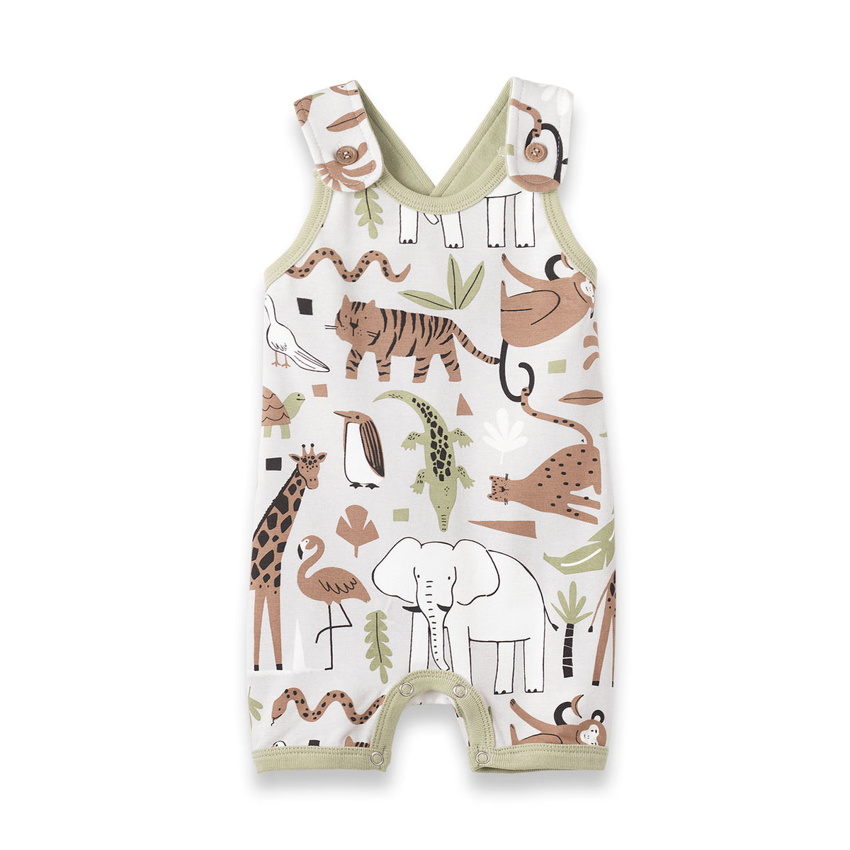 Jungle Jam Criss-Cross Romper 3-6 months
