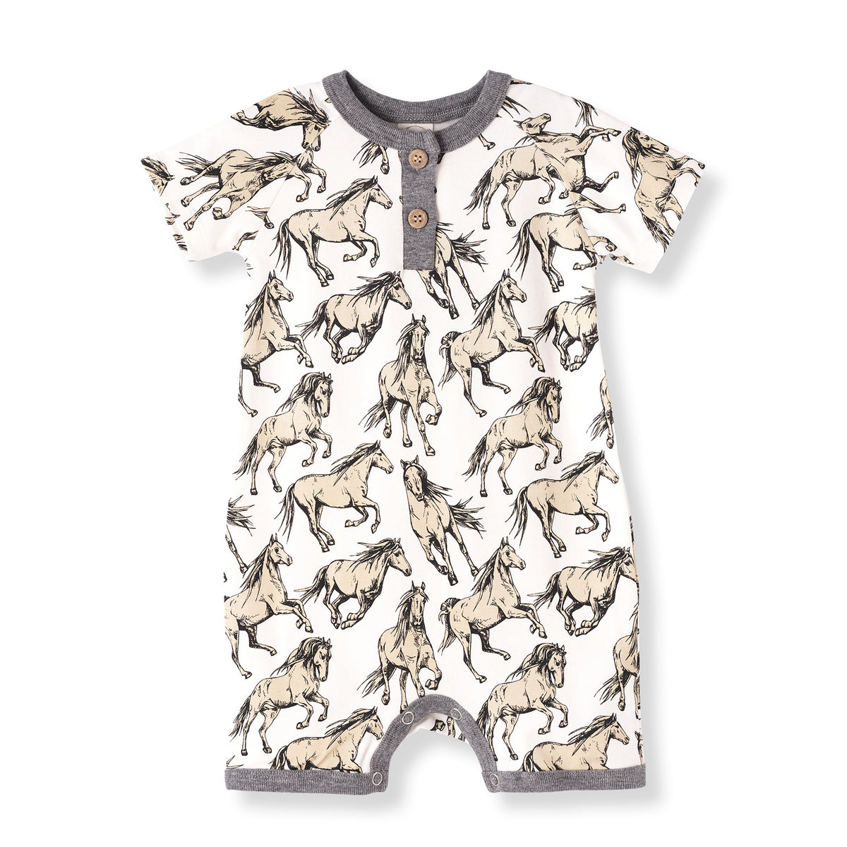 Wild Horses Banboo Short Romper