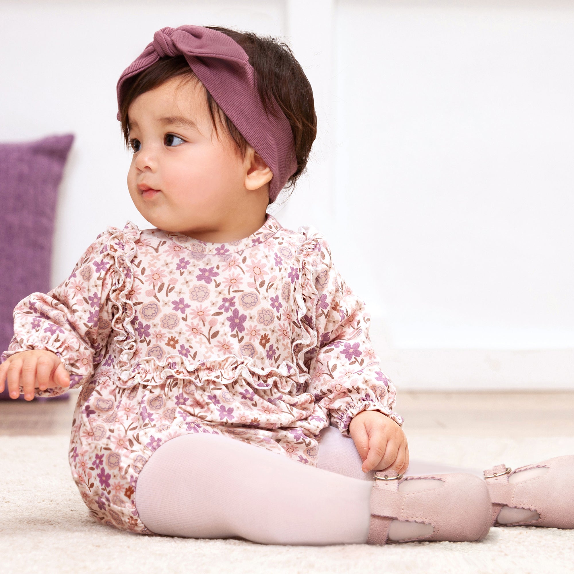 gurcooc Rompertje voor pasgeborenen voor meisjes, ruches, katoen, lange mouwen, bodysuit, bloemenjumpsuit, onesie, outfitset, 0-18 maanden gurcooc Rompertje voor pasgeborenen voor meisjes, ruches, katoen, lange mouwen, bodysuit, bloemenjumpsuit, onesie, outfitset, 0-18 maanden