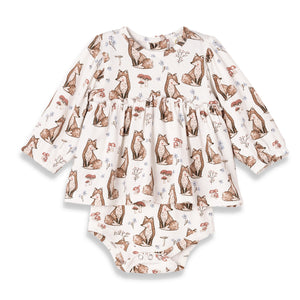 Woodland Hollow Skirted Bodysuit – Soft Bamboo