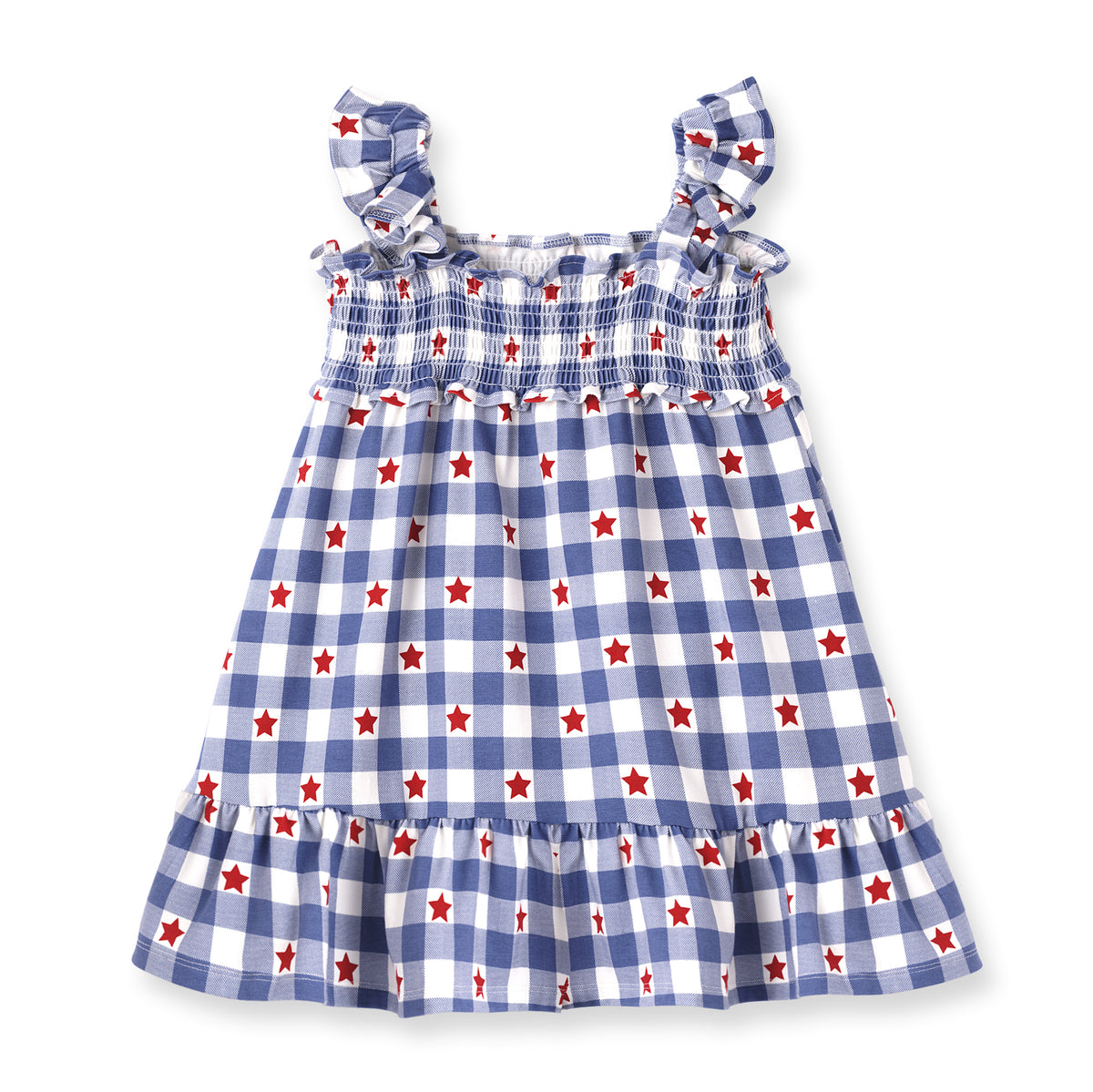 Americana Bamboo Smocked Dress