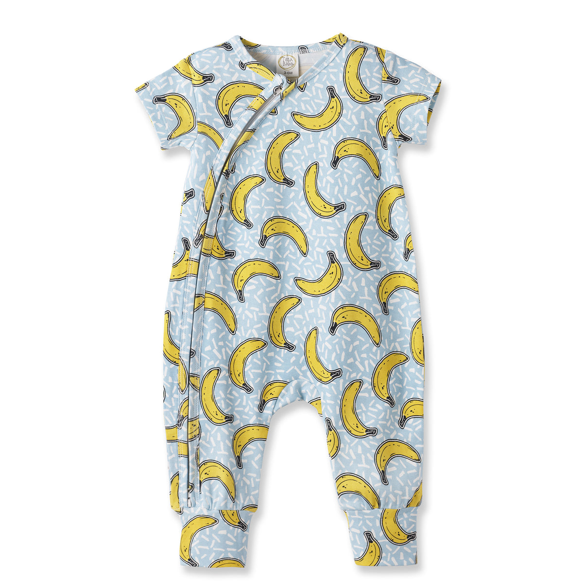 Banana Split Convertible Bamboo Zipper Romper for Baby