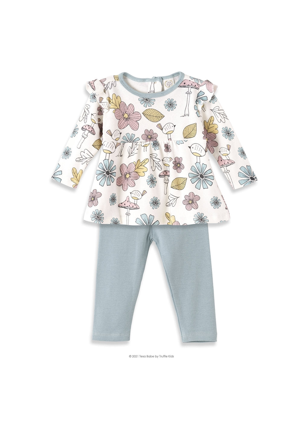 Mother Nature Set-Bamboo Top & Cotton Pants - 4T