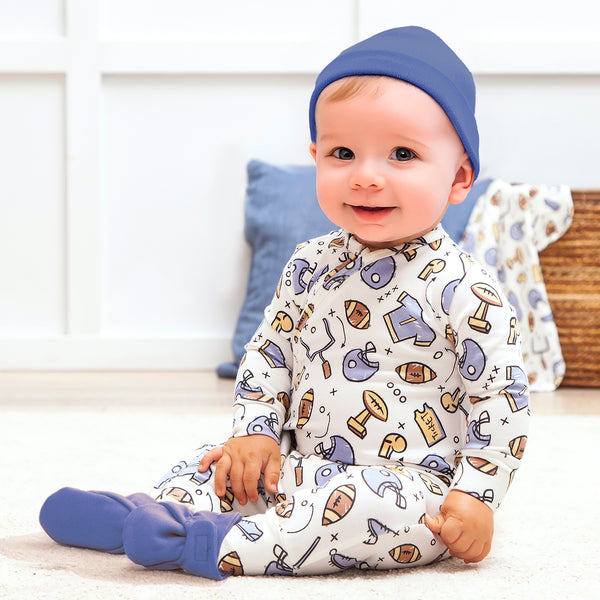 Touchdown Bamboo Romper & Blanket Set