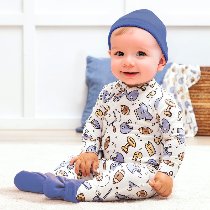 Touchdown Bamboo Romper & Blanket Set