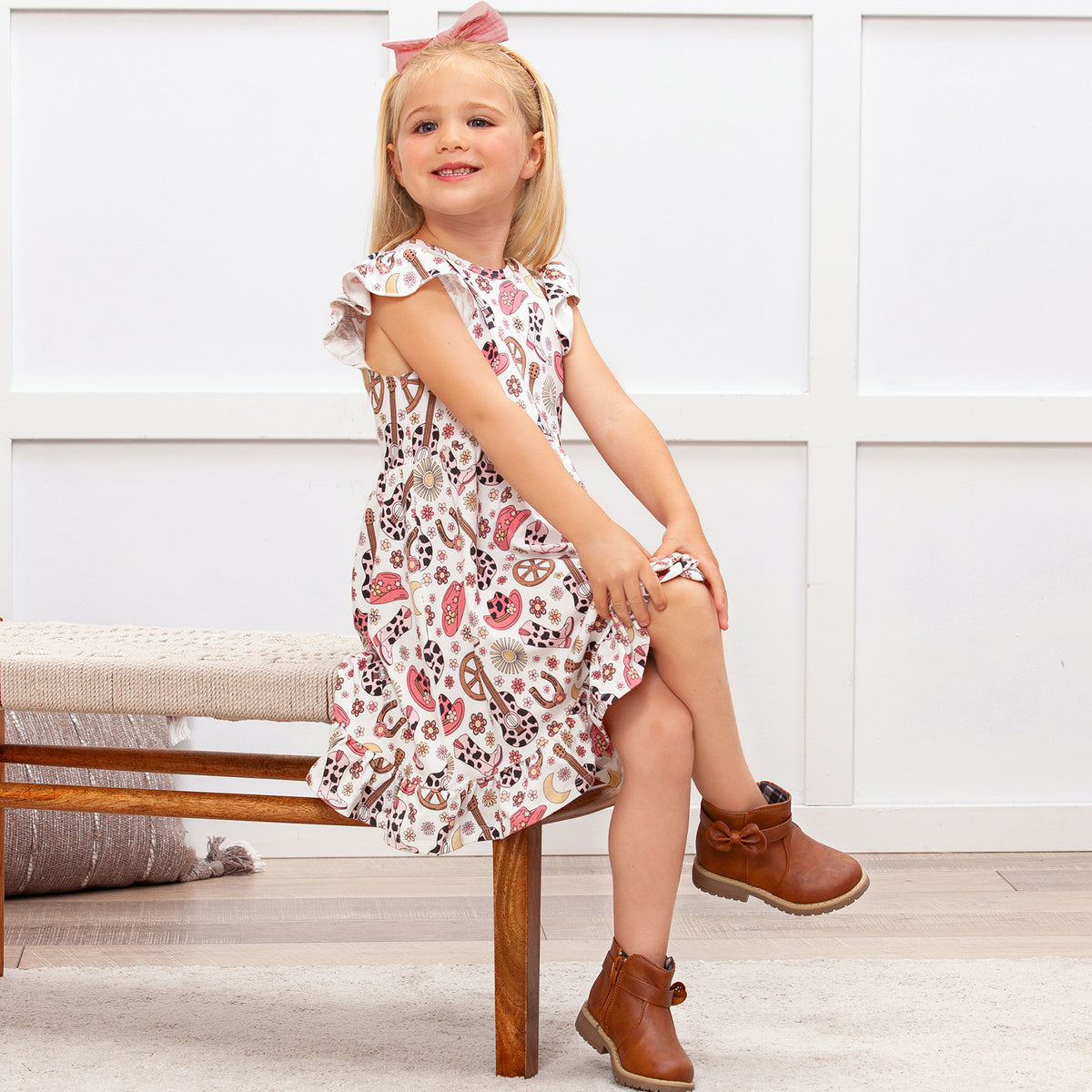 Cowgirl Cutie Bamboo Twirl Dress