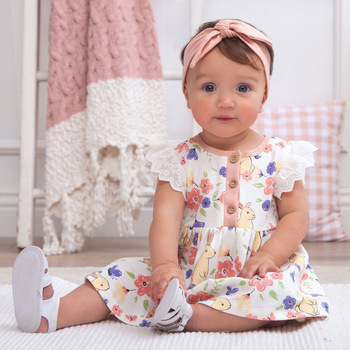Baby Girl's Easter Garden Cotton Dress 4T Baby Girl's Easter Garden Cotton Dress 4T