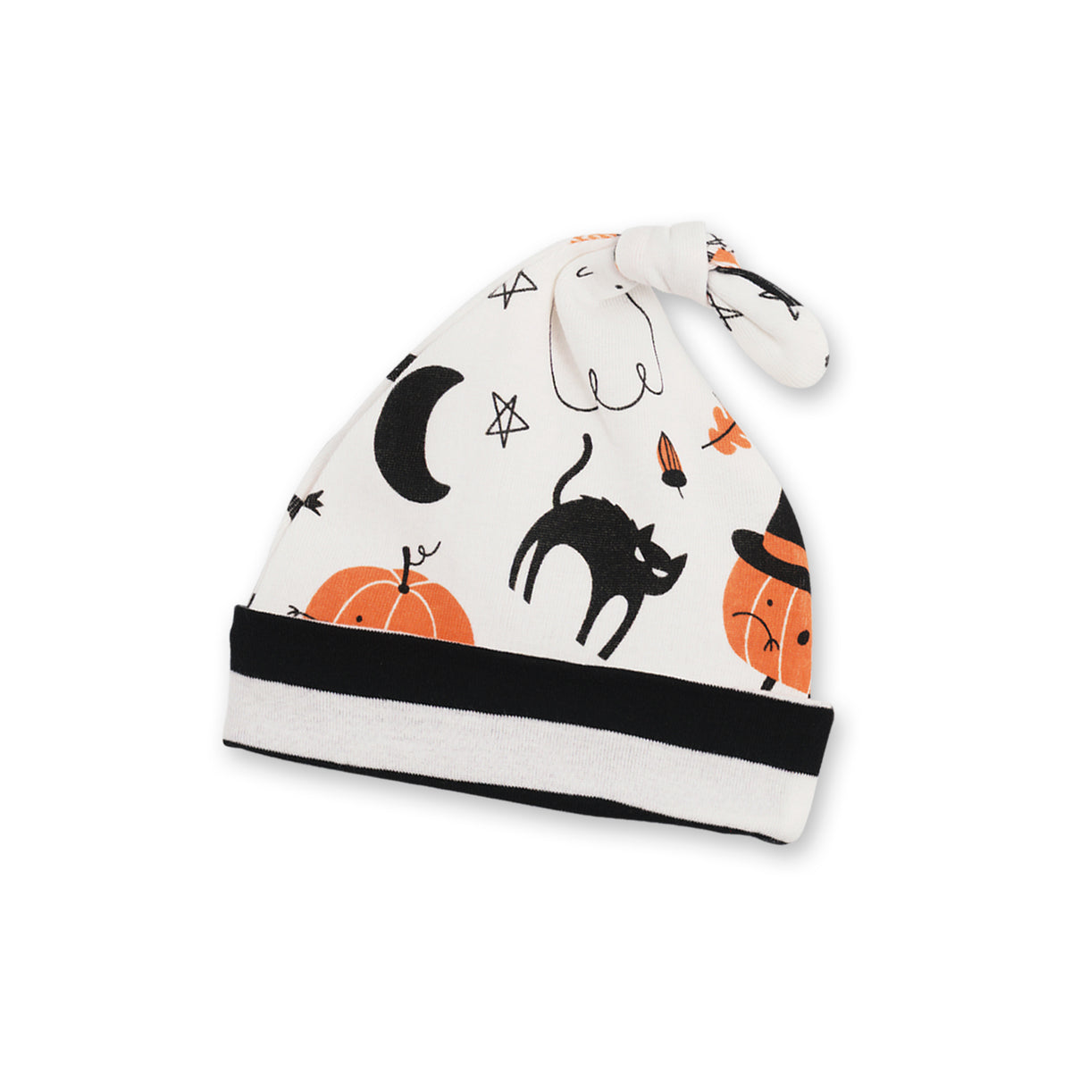 Ghosts & Pumpkins Halloween Knotted Hat