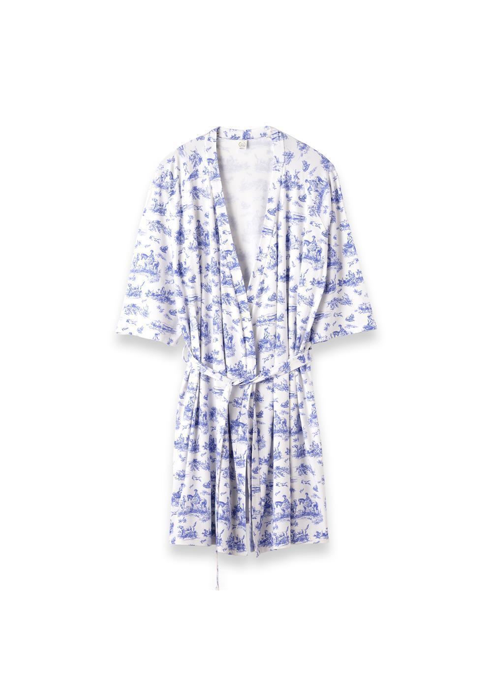 Women's Robe - (New) Bamboo Toile Du Jouy