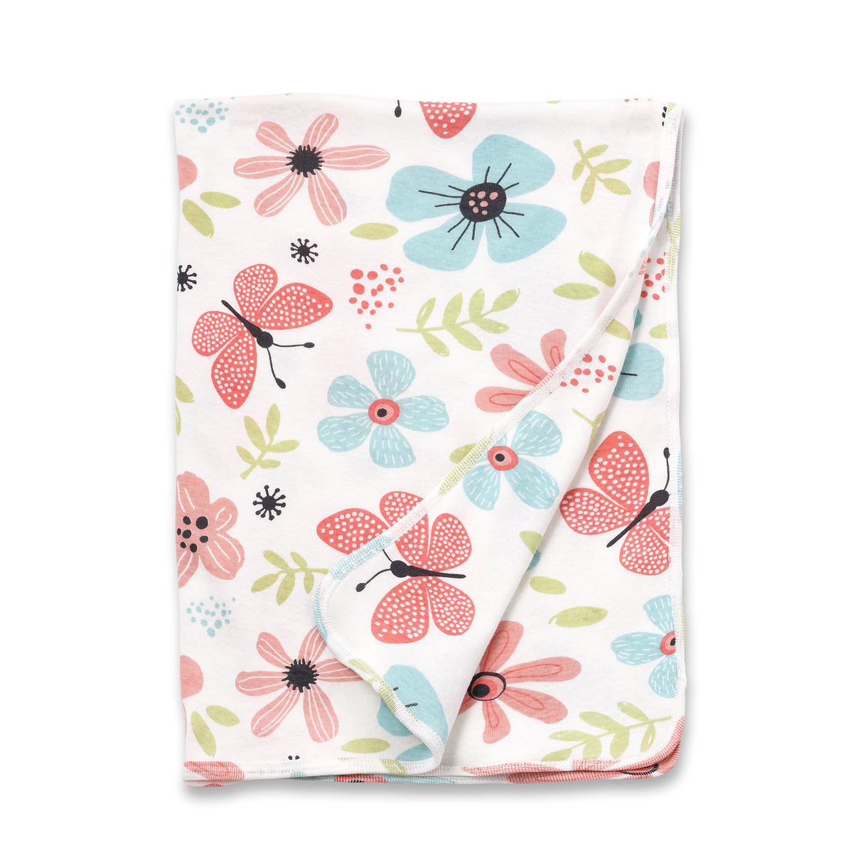 Butterflies & Blooms Stroller Blanket