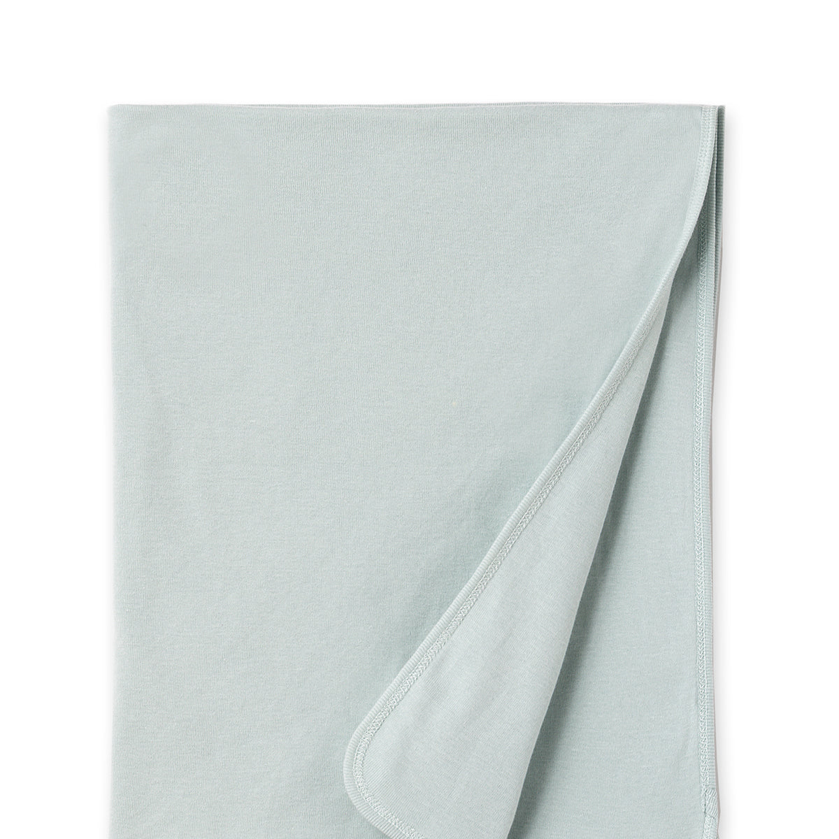 Dusty Blue Cotton Stroller Blanket