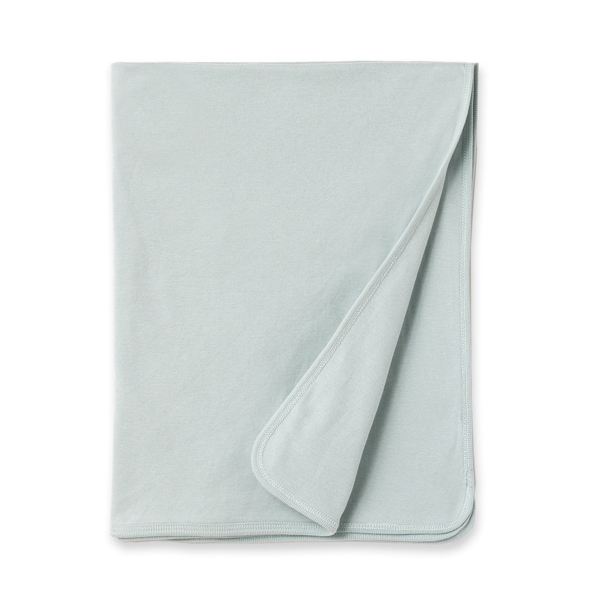 Dusty Blue Cotton Stroller Blanket