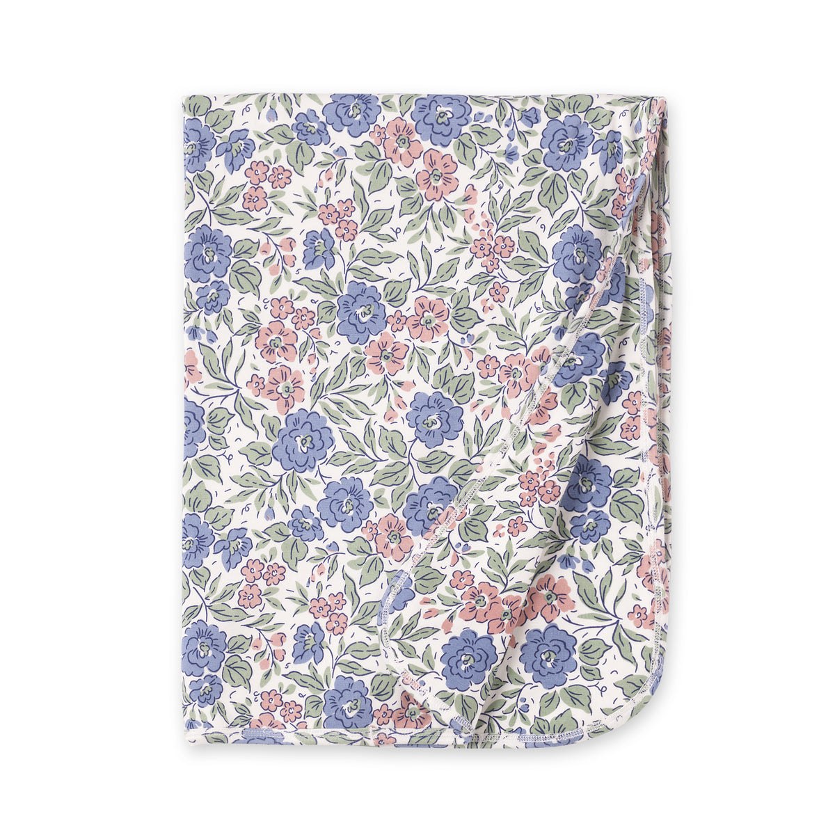 Vintage Floral Bamboo Stroller Blanket - Ultra Soft