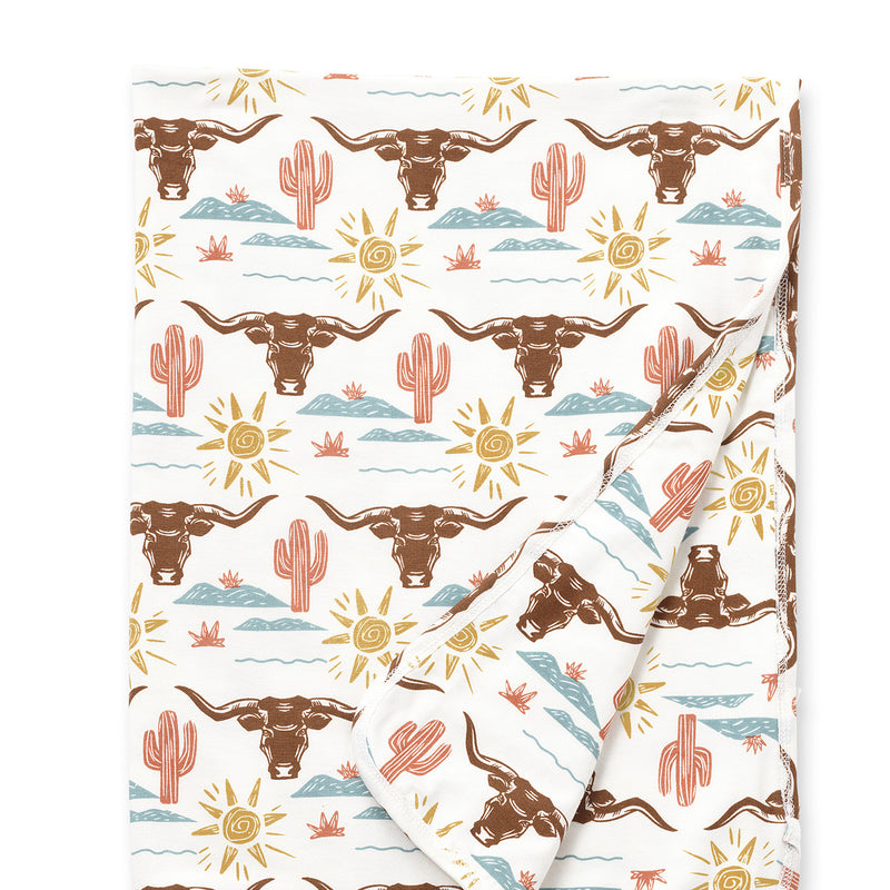 Happy Trails Bamboo Stroller Blanket