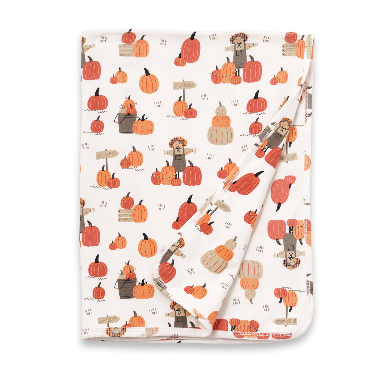 Baby Stroller Blanket – Pumpkin Patch Bamboo/Cotton Blend