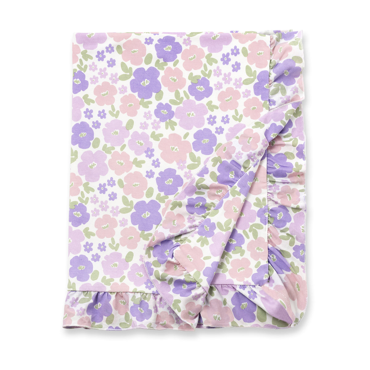 Flower Frolic Bamboo Stroller Blanket