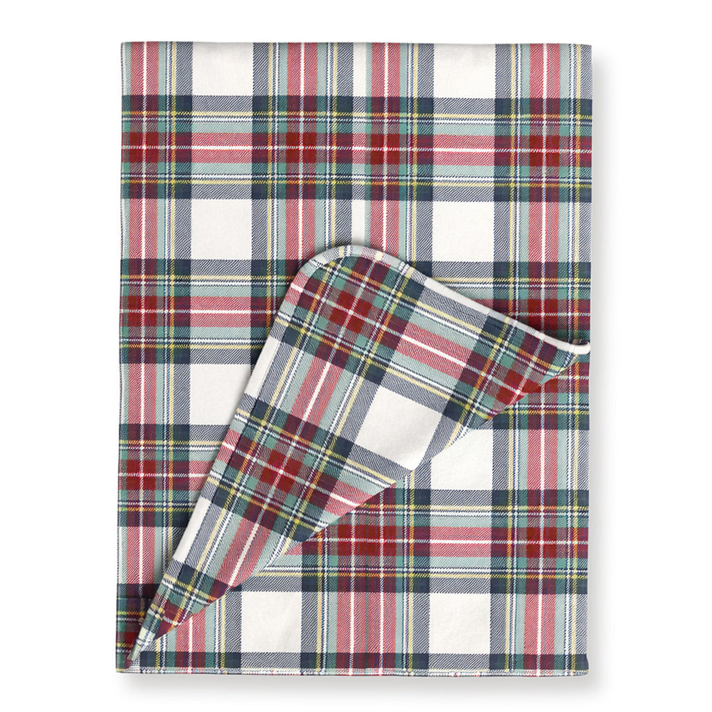 Holiday Plaid Baby Christmas Stroller Blanket – Soft & Cozy