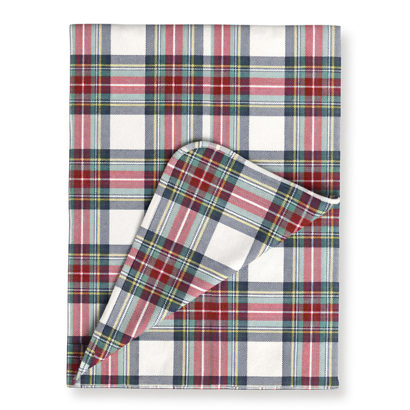 Holiday Plaid Baby Christmas Stroller Blanket – Soft & Cozy