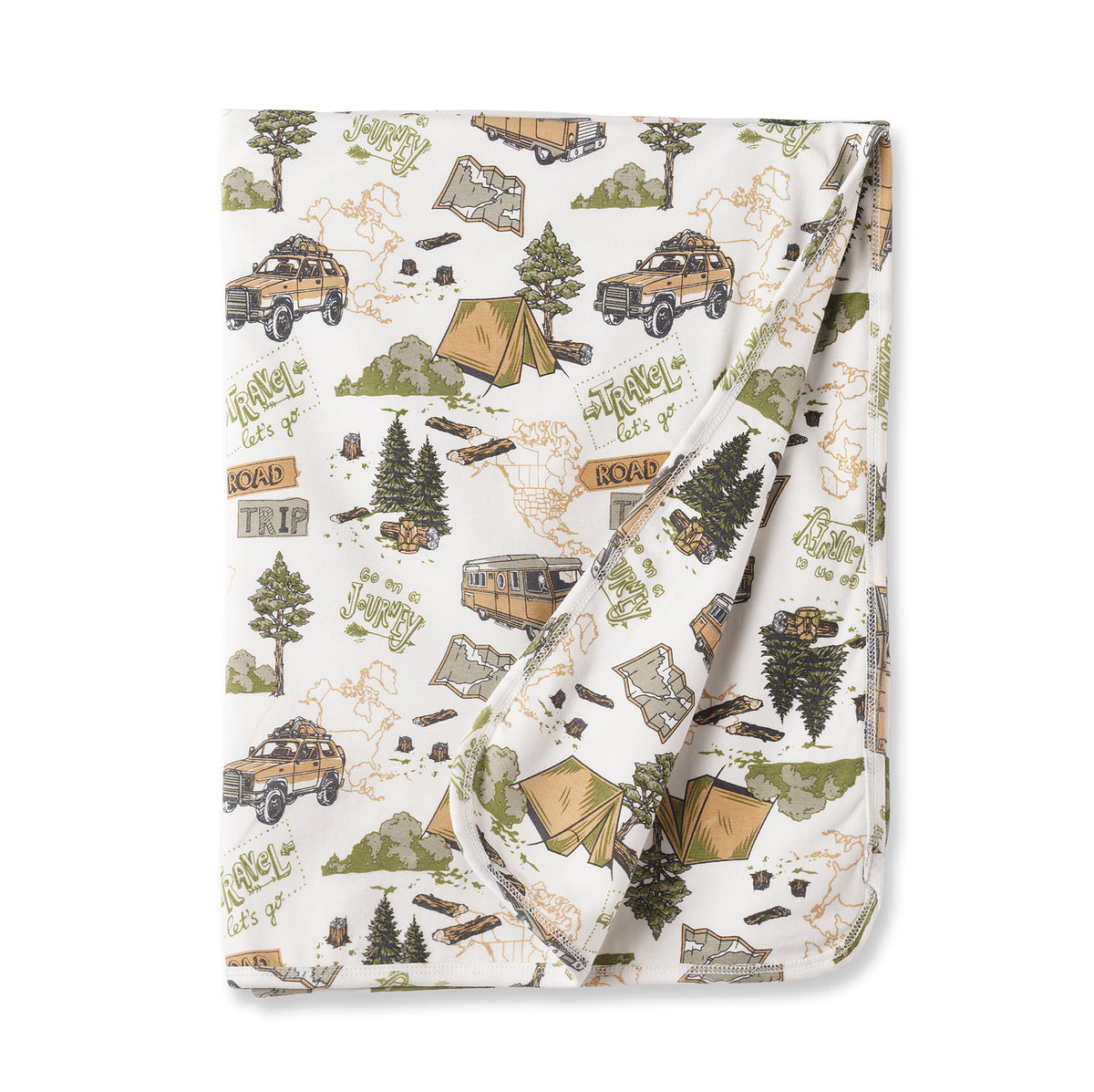 Trailblazer Soft Bamboo Stroller Blanket for Baby Boys